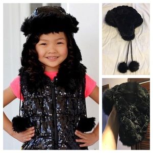 Great NEW Peace of Cake Fur Trapper Winter Hat 4-6